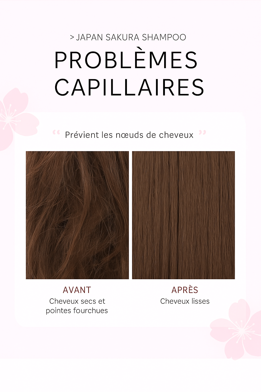 Shampoing  Sakura – Répare, Hydrate et Révèle des Cheveux Soyeux et Brillants