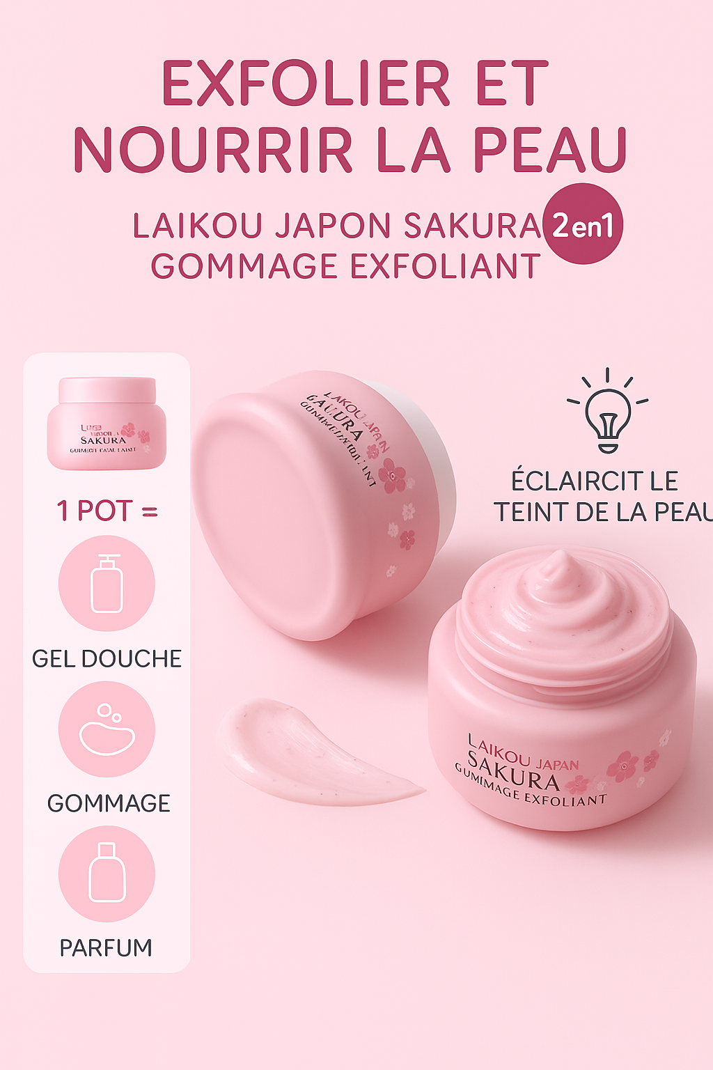 Creme gommage sakura 
